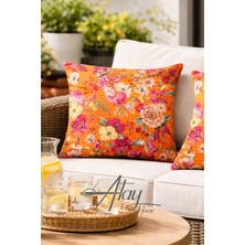 Atay Home Pötikare Kırlent Kılıfı 43X43 cm Dekoratif Yastık Kılıfı 1 Adet