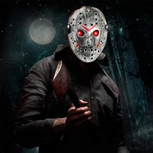 Jason Maskesi Hannibal Maskesi Metal Gümüş Renk 20X25 cm - Lisinya