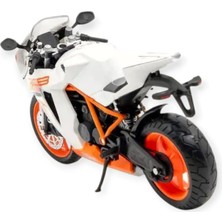 1:12 Ölçekli Model Motosiklet -  HX797 - Beyaz (Lisinya)