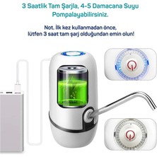 Kampta Piknikte Yazlıkta Şarjlı Damacana Otomatik Su Pompası ( Lisinya )