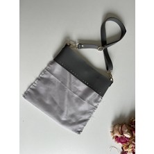 ZG Hobi Aksesuar Örgü Çantalar Için Suni Derili Hazır Çanta Astarı Gri Renk