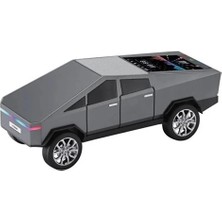 D68 Cyber Model Araba Tasarımlı Bluetooth Hoparlör 15W Güçlü Ses Rgb LED /tws/usb Gri - Lisinya