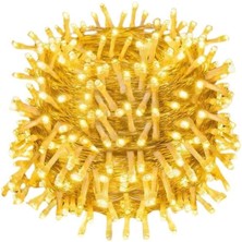 Beruflic 10 Metre Günışığı LED Işık Fişli Dekoratif Sarı Ton Aydınlatma 3 Modlu LED Şerit