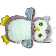 Sevimli Peluş Baykuş 25 cm - Mor (Lisinya)