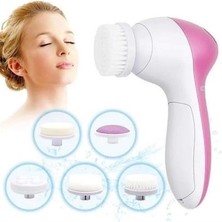 Pilli Yüz Cilt Temizleme Cihazı Siyah Nokta Peeling Fırça Seti Vücut Yüz Bakımı Masaj Aleti ( Lisinya )