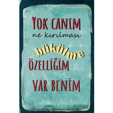 tp Retro Vintage 5 mm Ahşap Üzerine Yok Canım Temalı Poster Tablo 20X30 cm