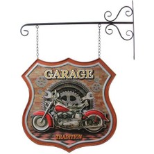 İsmiyle Al Dekoratif Çift Yönlü Motor Temalı Ferforje Askı Hediyelik