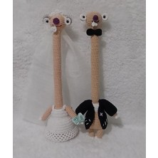 Gelin ve Damat Sid Takımı Amigurumi Organik Oyuncak