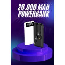 Powerbank 20.000 Mah Hızlı Şarj Özellikli Taşınabilir USB Girişli - Lisinya