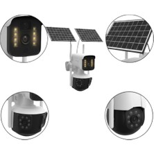 Çoklu Lensli 9mp Solar Ip Kamera Uzaktan Izleme ve Alarm Bildirimli - Lisinya