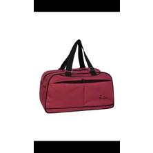 İsmiyle Al Askılıklı Spor El Valizi Büyük El Çantası Kırmızı