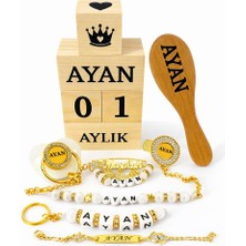 Shopfocus Kişiye Özel Isimli-Emzik-Emzik Askısı Zinciri-Anahtarlık-Künye-Yaka Iğnesi-Fırça Tarak-Anı Küpü