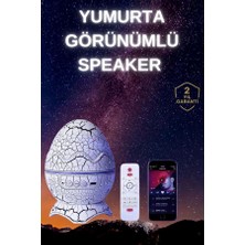 Yumurta Şeklinde Su Dalgalı Bluetooth Speaker Lamba Renkli Şarjlı - Lisinya