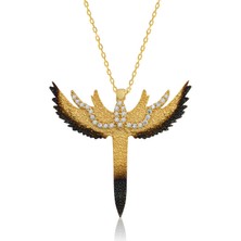 İsmiyle Al 925 Ayar Gümüş Kılıç Kadın Gümüş Kolye