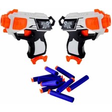 6060 - Sünger Atan Tabanca 2 Li 10 Yedek Mermi (Lisinya)