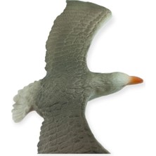 Hayvan Figürleri - Kuşlar -18 cm Gümüş Martı (Lisinya)