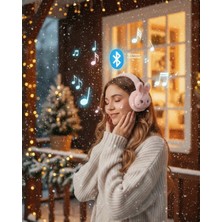 Beruflic Şarjlı Kablosuz Tavşan Tasarımlı Bluetooth Kulaklık Tf Kart Girişli