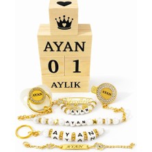 Shopfocus Kişiye Özel Isimli-Emzik-Emzik Askısı Zinciri-Anahtarlık-Bebek Künye-Bebek Yaka Iğnesi-Anı Küpü