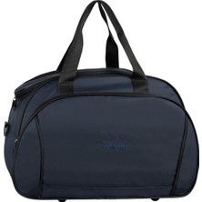 İsmiyle Al Omuz Askılıklı Spor - Seyahat Çantası Lacivert