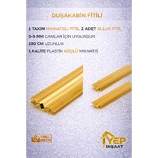 Yep İnşaat Lüks Gold Duşakabin Fitili Seti | Su Kaçırmaz 190 cm