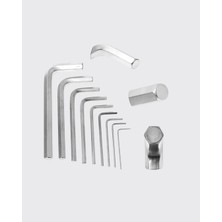 9 Parça Alyan Anahtar Seti Isıl Işlem Görmüş Dayanıklı Çelik - Lisinya