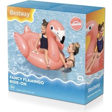 41525 - Tutunmalı Flamingo Binici 138 x 107 cm (Lisinya)