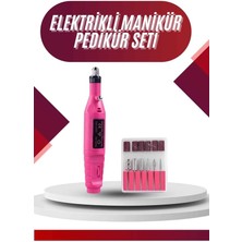 Elektrikli Profesyonel Manikür Pedikür Seti Değiştirilebilir Başlık Seçeneği - Lisinya