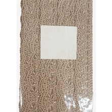 Cey Dantel Polyester Sanal Tül Bant Cappucino 14,30 Metre En 6 cm ON-1538-C