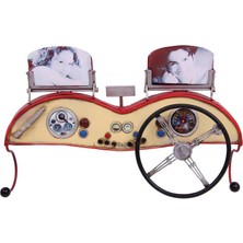 İsmiyle Al Dekoratif Metal Askı Çerçeveli ve Araba Konsolu Temalı Hediyelik