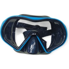 Star Diving Dalış Maskesi ve Snorkel Yetişkin - 51712-MAVİ (Lisinya)