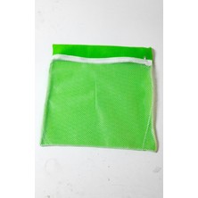 Colezium Yeşil - Fermuarlı - Hassas Çamaşır Terlik  Ayakkabı Yı Filesi Büyük Boy