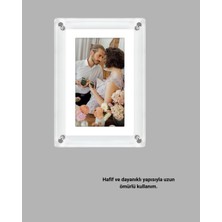 Şık ve Dekoratif 7 Inç Dijital Fotoğraf Çerçevesi – Anılarınızı Sergileyin - Lisinya
