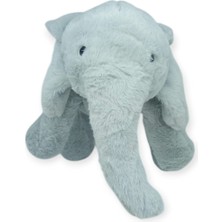 Peluş Sevimli Hayvanlar 65 cm Uyku Arkadaşım Fil - Gri (Lisinya)