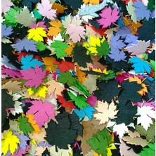 Forester Toys Meşe Yaprağı Çok Renkli Dekoratif Hobi Keçesi 6×6 cm 50 Adet