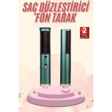 Saç Düzleştirici Fön Makinesi Saç Fırçası Profesyonel Üflemeli - Lisinya