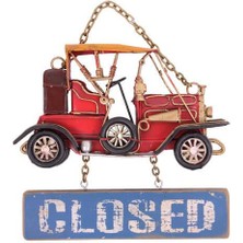 İsmiyle Al Dekoratif Metal Kapı Yazısı Nostaljik Araba Hediyelik