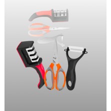 3 Parçalı Çok Fonksiyonlu Mutfak Makas Seti – Paslanmaz Çelik, Ergonomik Tasarım - Lisinya