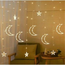 İsmiyle Al Ay Yıldızlı Saçak LED