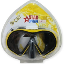 Star Diving Dalış Maskesi Yetişkin - 51703-SARI (Lisinya)