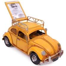 İsmiyle Al Dekoratif Metal Araba Çerçeveli ve Kumbaralı Hediyelik