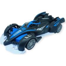 Uzaktan Kumandalı Buhar Atan  F1 Yarış Arabası 1:12 - Mavi (Lisinya)