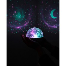 Beruflic Fişli Yıldız Projektör Lamba Hoparlörlü Gece Işığı