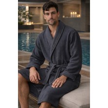Ege Cotton Pike Bornoz %100 Pamuk Waffle Dokulu – Hafif, Hızlı Kuruyan, Cepli Kemerli, Otel & Spa Bornoz