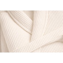 Ege Cotton Pike Bornoz %100 Pamuk Waffle Dokulu – Hafif, Hızlı Kuruyan, Cepli Kemerli, Otel & Spa Bornoz
