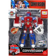 SHC4200 1:24 Sesli Işıklı Dönüşebilen Robot 22 cm