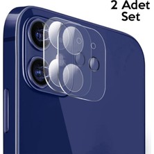 SHC4200 Gor Iphone 12 Mini 5.4 Best Full Tempered Cam Kamera Koruyucu 2ADET SET-(5775)