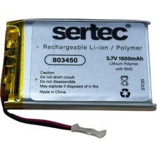 SHC4200 803450 3.7V 1500MAH Li-Polymer Pil (DEVRELI/1.5A)