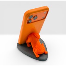 Peynir3D Kedi Tasarımlı Telefon & Tablet Tutucu Stand – Masaüstü Dekoratif Stand