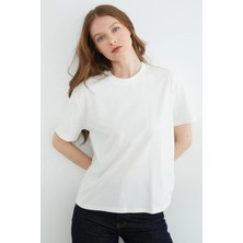 FullaModa Basic Bisiklet Yaka Tişört