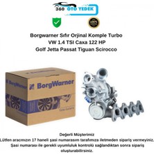BorgWarner 54399880139 Turbo Vw 1.4 Tsı Golf Jetta Passat Tiguan Scirocco Caxa 122 Hp